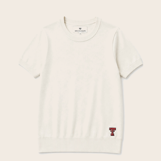 Merino Wool Dolman Short-Sleeved Sweater