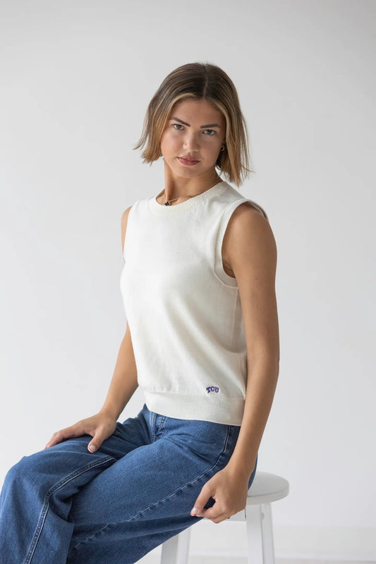 Sleeveless Merino Wool Sweater