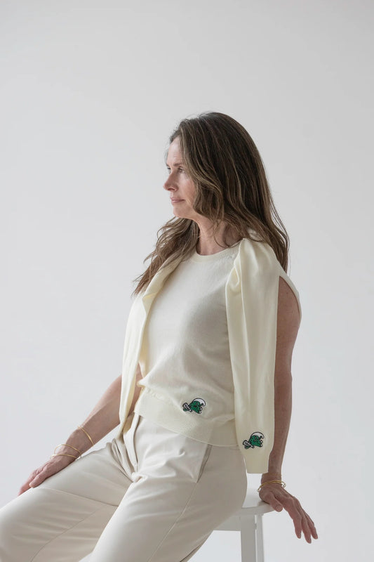 Sleeveless Merino Wool Sweater