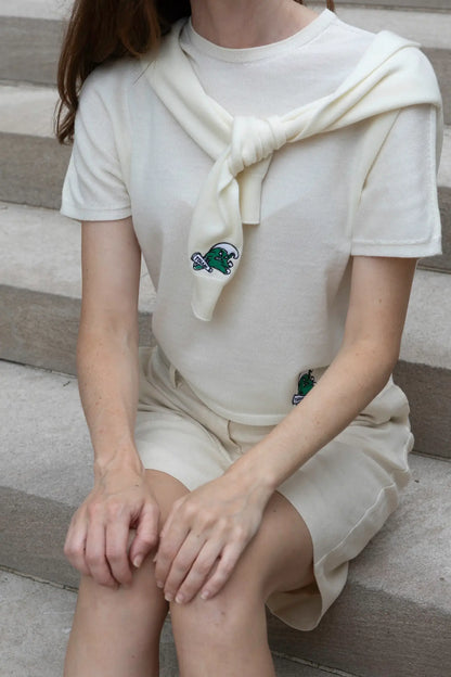 Sleeveless Merino Wool Sweater